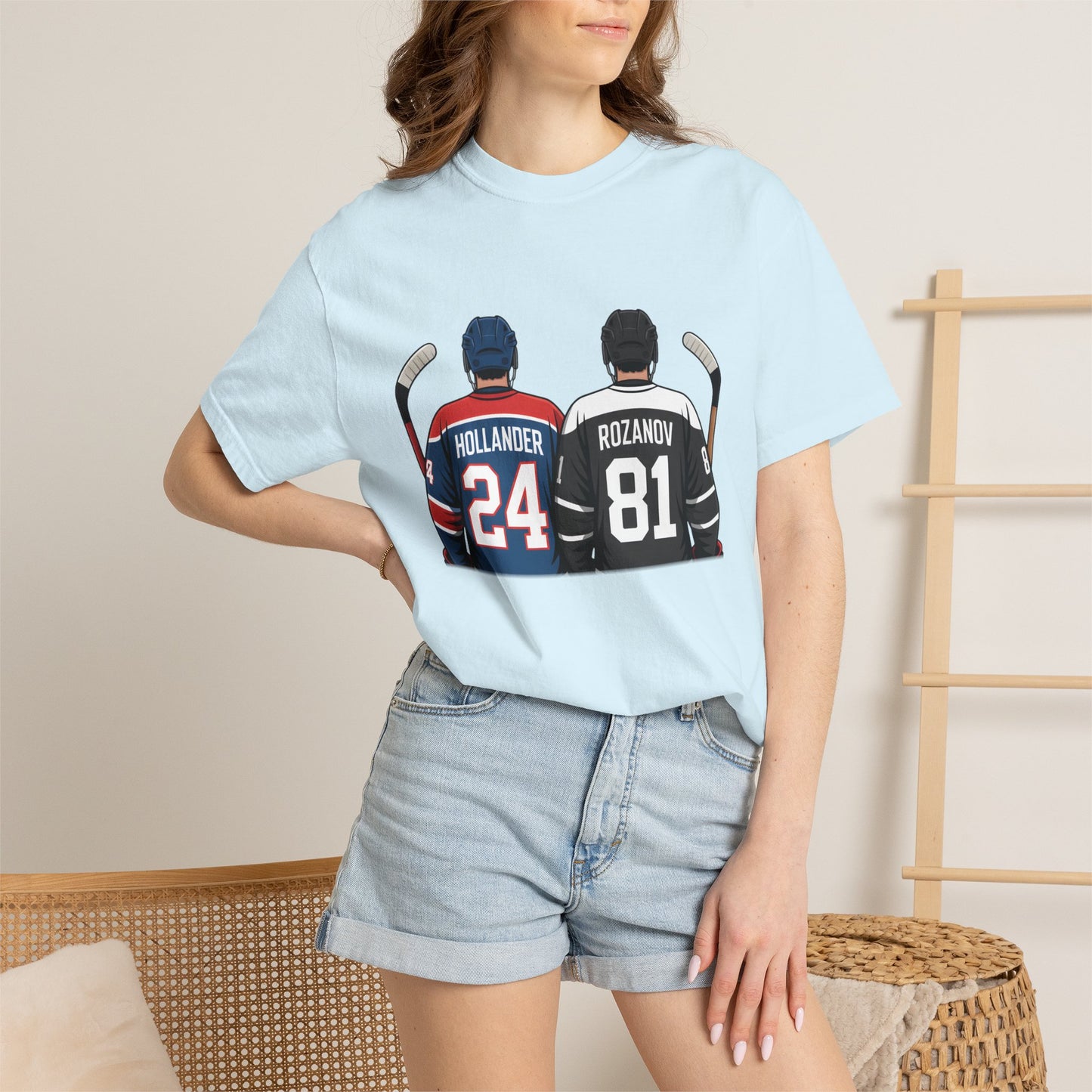 Comfort Colors® Hollander & Rosanov, Heated-Rivalry Hollander Rozanov Hockey T-Shirt