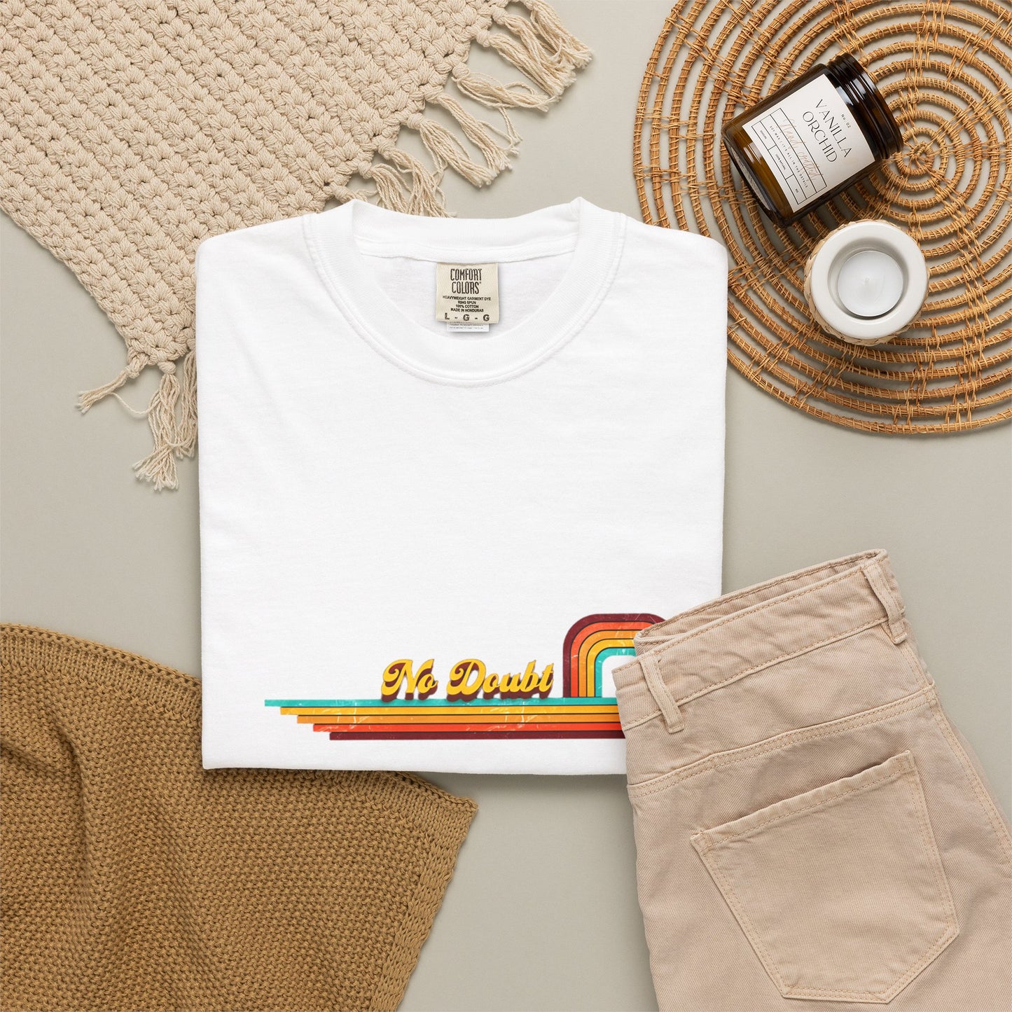 Comfort Colors® No Doubt Band Unisex T-Shirt, 90er Ska Punk Rock Grafik-T-Shirt, Tragic Kingdom Era Orange Shirt, Retro Gwen Stefani Fan Geschenk