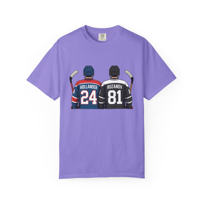 Comfort Colors® Hollander & Rosanov, Heated-Rivalry Hollander Rozanov Hockey T-Shirt
