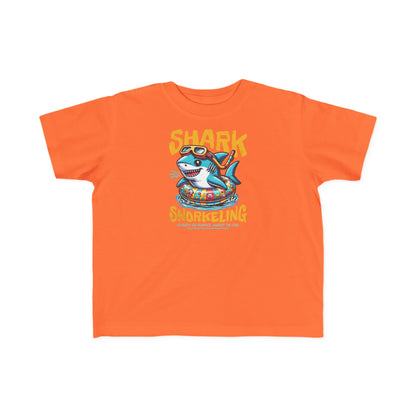 Shark Snorkeling Toddler Shirt, Funny Kids Beach Tee, Shark Graphic Tshirt, Summer Vacation Shirt for Boys Girls, Pool Party Gift for Kids