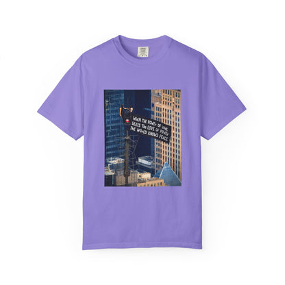 Comfort Colors® When The Power of Love Beats The Love of Power The World Knows Peace T-shirt, arrested for love shirt