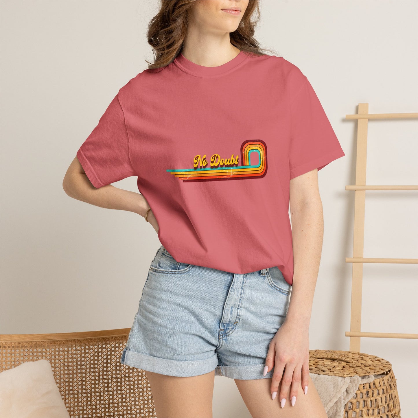 Comfort Colors® No Doubt Band Unisex T-Shirt, 90er Ska Punk Rock Grafik-T-Shirt, Tragic Kingdom Era Orange Shirt, Retro Gwen Stefani Fan Geschenk
