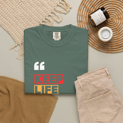 Comfort Colors® Keep Life Simple Shirt, Minimalist Quote Tee, Positive Lifestyle Shirt, Everyday Aesthetic Tee, Gift for Simple Living Lover