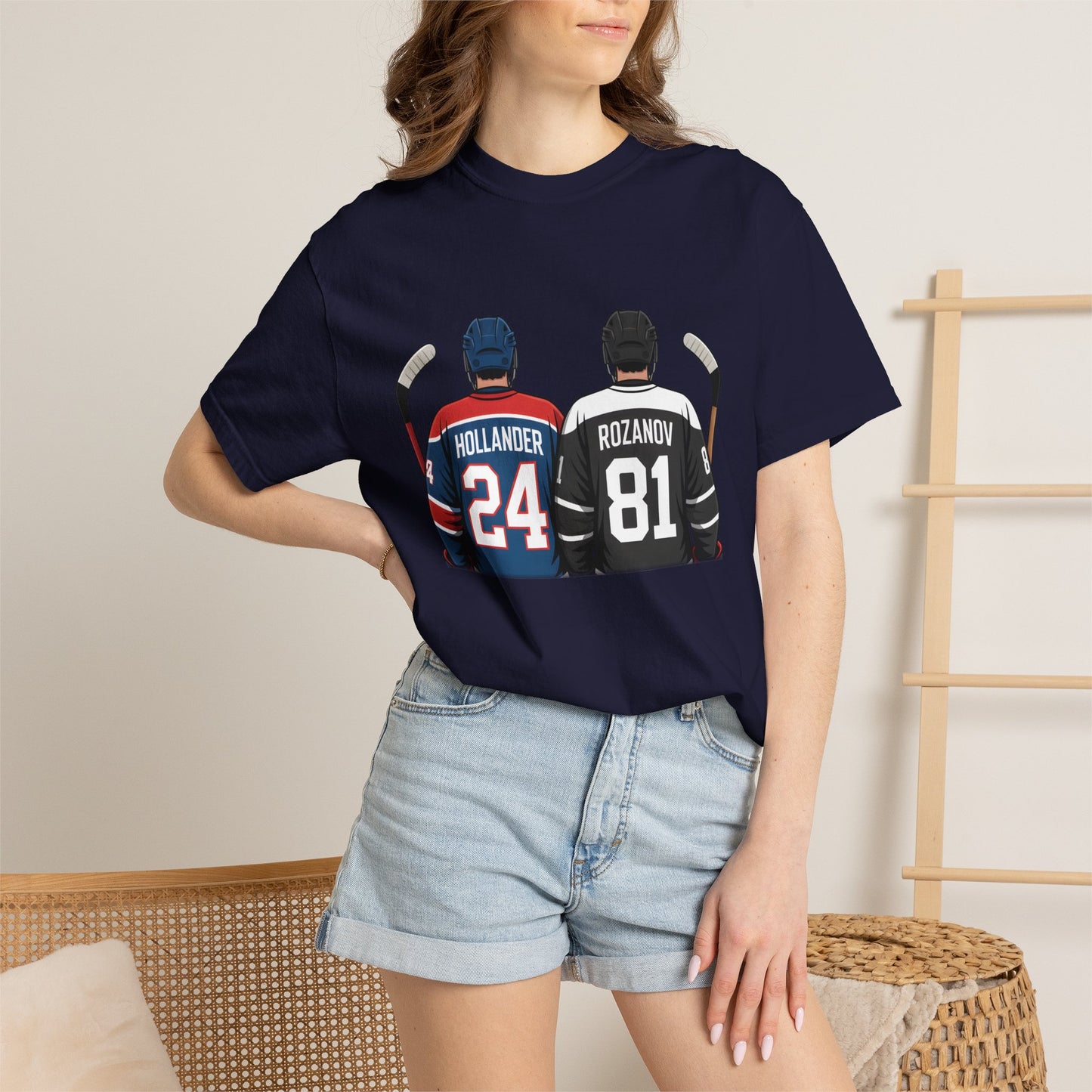 Comfort Colors® Hollander & Rosanov, Heated-Rivalry Hollander Rozanov Hockey T-Shirt