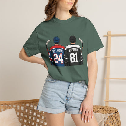 Comfort Colors® Hollander & Rosanov, Heated-Rivalry Hollander Rozanov Hockey T-Shirt