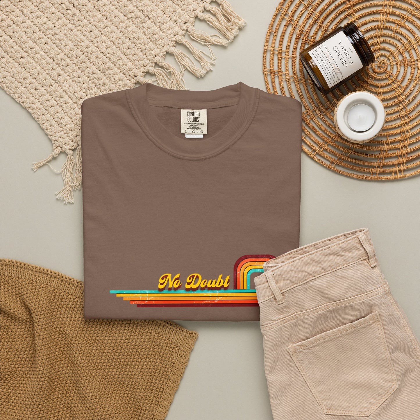 Comfort Colors® No Doubt Band Unisex T-Shirt, 90er Ska Punk Rock Grafik-T-Shirt, Tragic Kingdom Era Orange Shirt, Retro Gwen Stefani Fan Geschenk