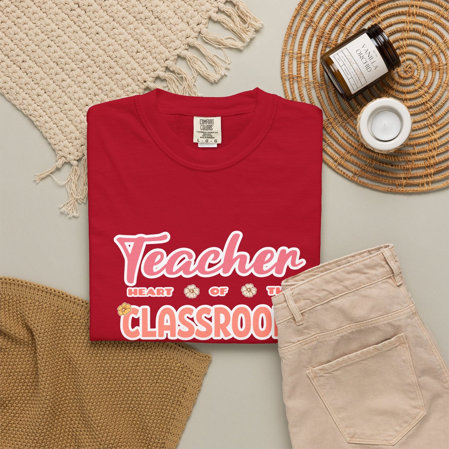 Comfort Colors® Teacher Heart of the Classroom Shirt, Teacher Appreciation Gift, Teacher Tee, Back to School Shirt, End of Year Teacher Gift