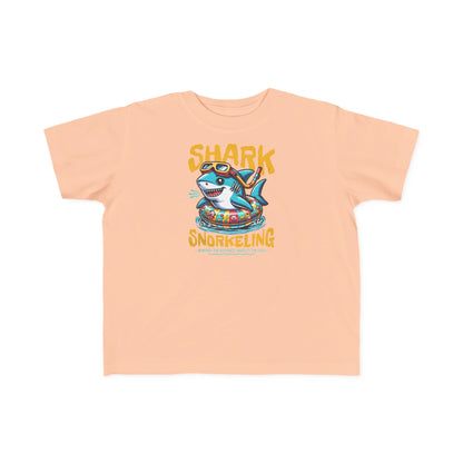 Shark Snorkeling Toddler Shirt, Funny Kids Beach Tee, Shark Graphic Tshirt, Summer Vacation Shirt for Boys Girls, Pool Party Gift for Kids