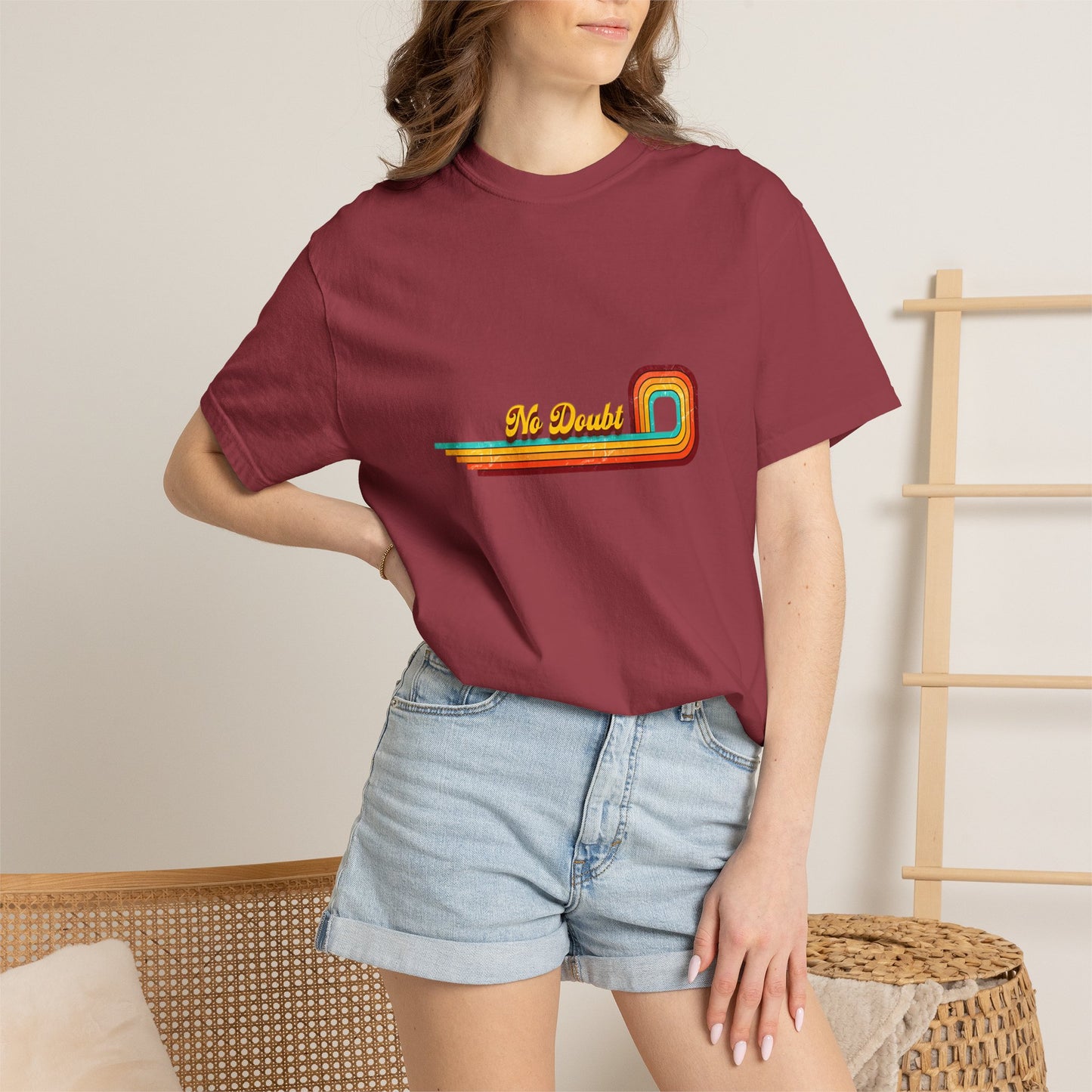 Comfort Colors® No Doubt Band Unisex T-Shirt, 90er Ska Punk Rock Grafik-T-Shirt, Tragic Kingdom Era Orange Shirt, Retro Gwen Stefani Fan Geschenk