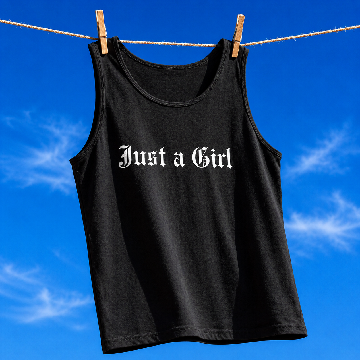 Just a girl Tee Tank top, Vintage-Inspired Rock Shirt,  Just a Girl shirt, Tragic Kingdom Design - Im Just a Girl