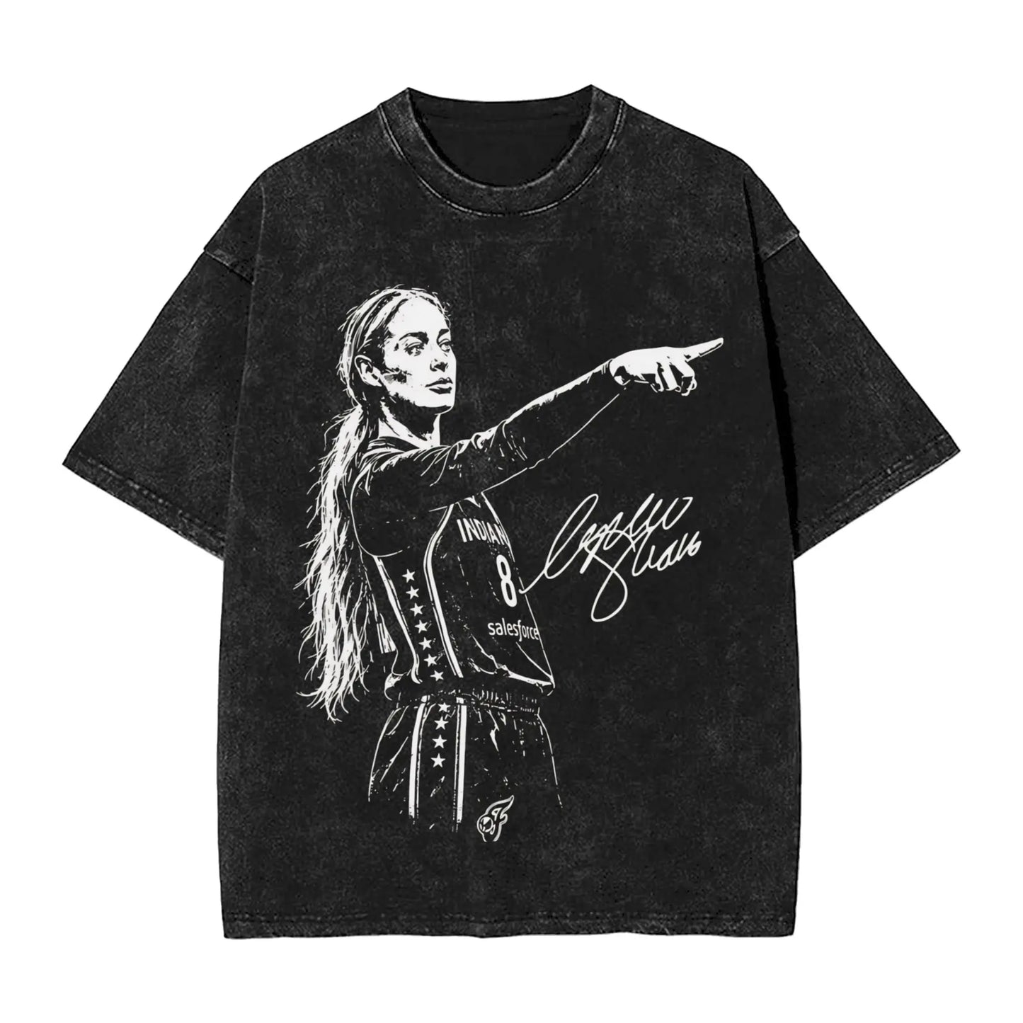 Washed T Shirt Sophie Cunningham T-Shirt High Street Basketball Point God Streetwear Short Sleeve Summer Tops Tees for Men Women