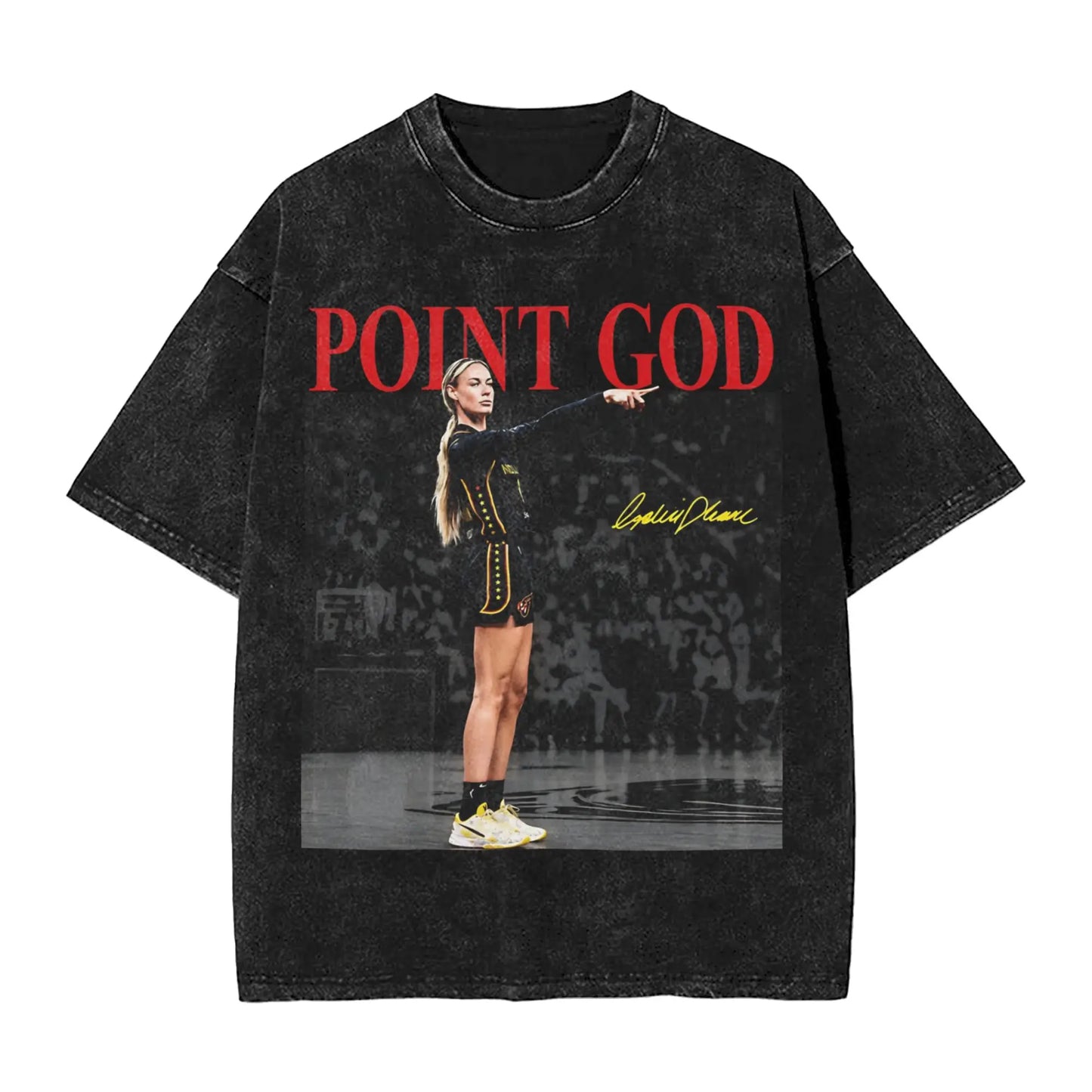 Washed T Shirt Sophie Cunningham T-Shirt High Street Basketball Point God Streetwear Short Sleeve Summer Tops Tees for Men Women
