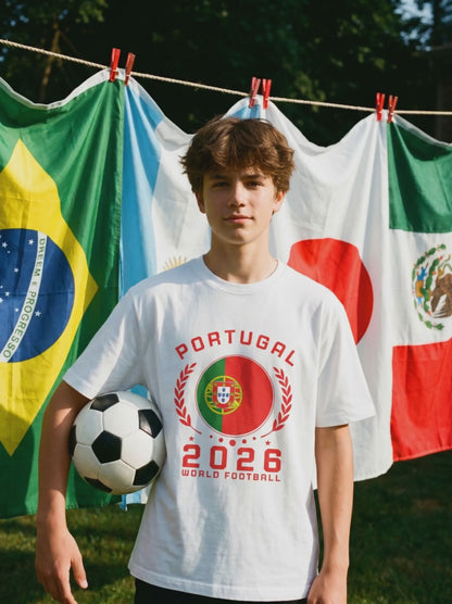 Comfort Colors® Custom Flag & Year World Cup Football Shirt