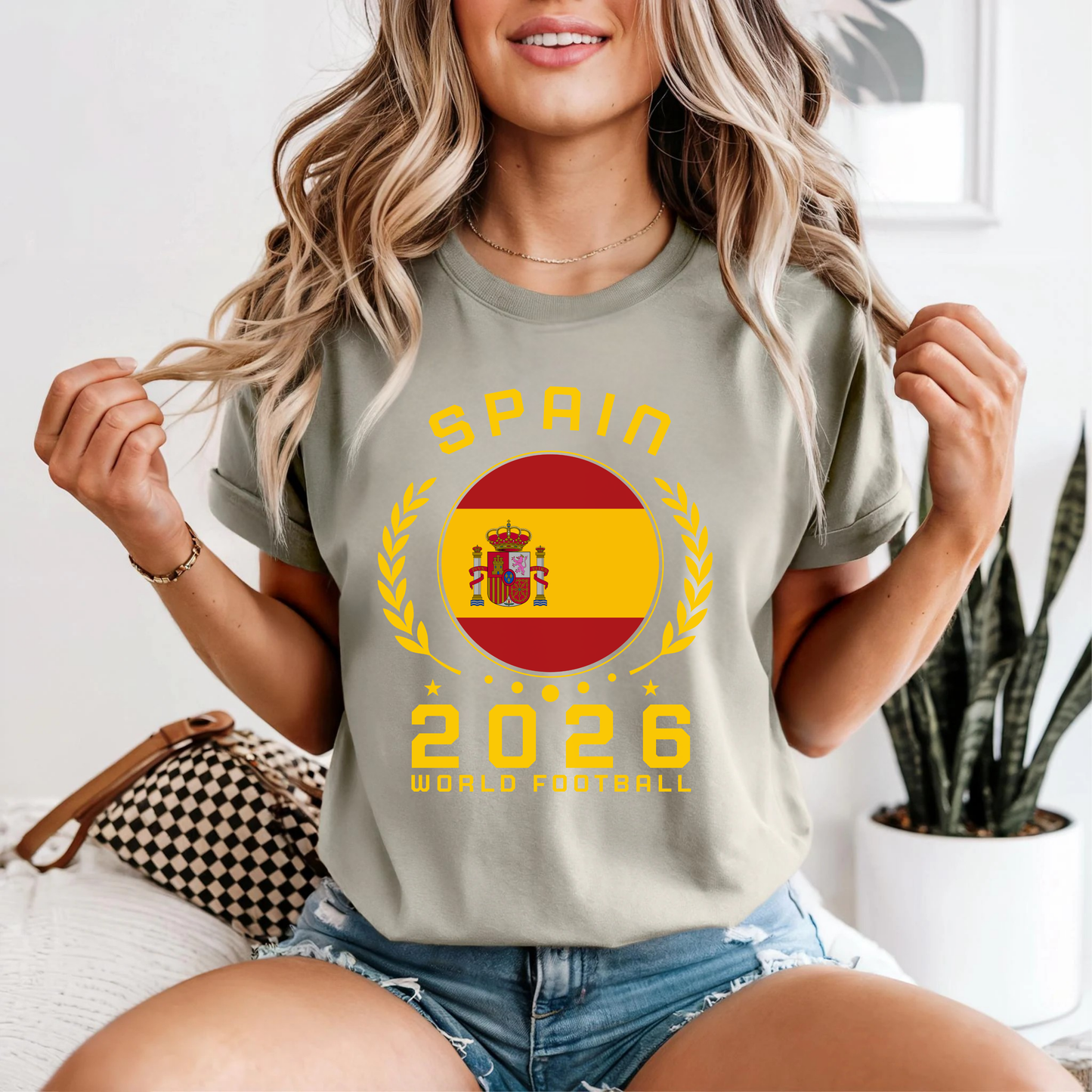 Comfort Colors® Custom Flag & Year World Cup Football Shirt