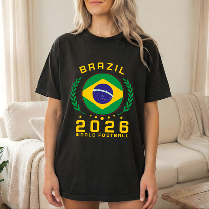 Comfort Colors® Custom Flag & Year World Cup Football Shirt