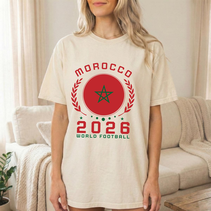 Comfort Colors® Custom Flag & Year World Cup Football Shirt